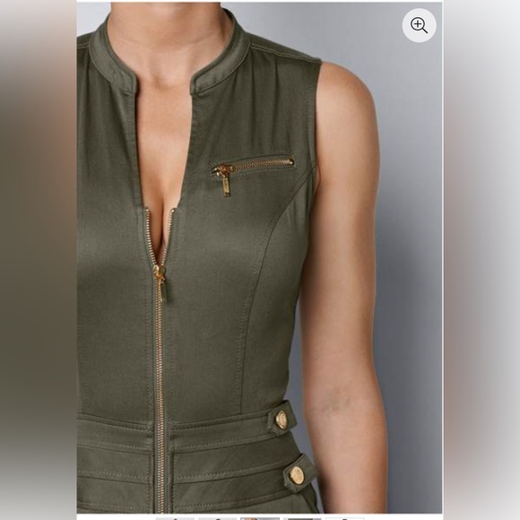 Black Venus Utility Fitted Jumpsuit - Picture 11 of 13